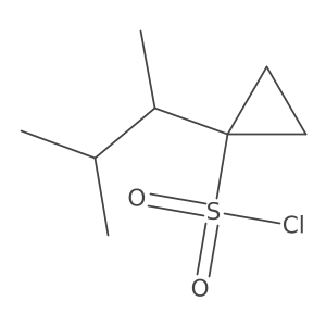 1-(3-Methylbutan-2-yl)cyclopropane-1-sulfonyl chloride Structure