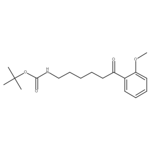 tert-Butyl N-[6-(2-methoxyphenyl)-6-oxohexyl]carbamate结构式