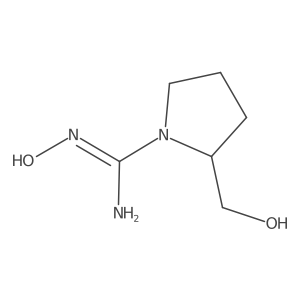 (2R)-N-hydroxy-2-(hydroxymethyl)pyrrolidine-1-carboximidamide Structure