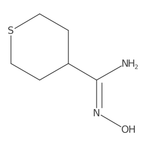 N'-hydroxythiane-4-carboximidamide结构式