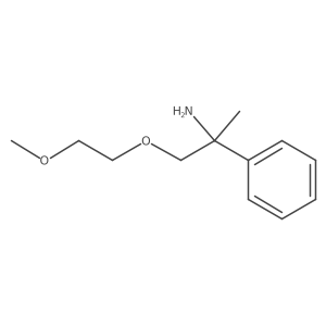 [2-Amino-1-(2-methoxyethoxy)propan-2-yl]benzene Structure