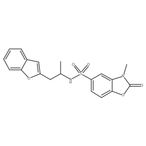 N-(1-(benzofuran-2-yl)propan-2-yl)-3-methyl-2-oxo-2,3-dihydrobenzo[d]oxazole-5-sulfonamide Structure