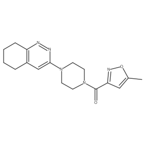(5-Methylisoxazol-3-yl)(4-(5,6,7,8-tetrahydrocinnolin-3-yl)piperazin-1-yl)methanone Structure