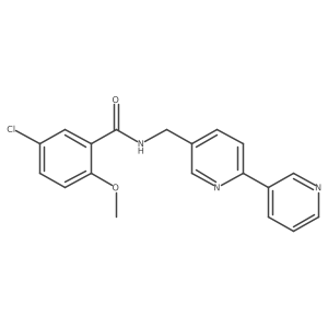 N-([2,3'-bipyridin]-5-ylmethyl)-5-chloro-2-methoxybenzamide结构式