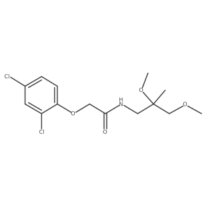 2-(2,4-dichlorophenoxy)-N-(2,3-dimethoxy-2-methylpropyl)acetamide结构式