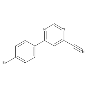 6-(4-Bromophenyl)pyrimidine-4-carbonitrile Structure
