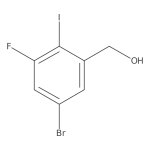 (5-Bromo-3-fluoro-2-iodophenyl)methanol结构式