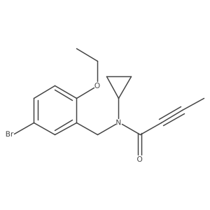 N-[(5-bromo-2-ethoxyphenyl)methyl]-N-cyclopropylbut-2-ynamide Structure