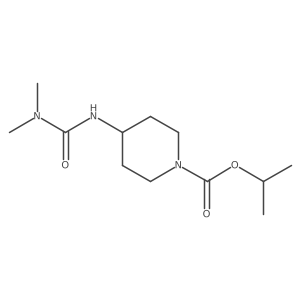 Propan-2-yl 4-[(dimethylcarbamoyl)amino]piperidine-1-carboxylate Structure