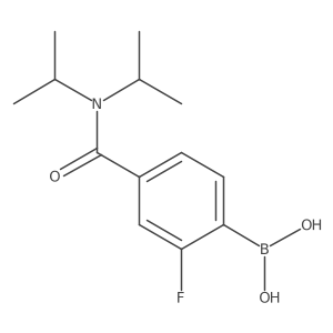 (4-(Diisopropylcarbamoyl)-2-fluorophenyl)boronic acid Structure