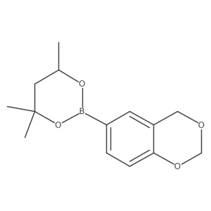 6-(4,4,6-Trimethyl-1,3,2-dioxaborinan-2-yl)-4H-1,3-benzodioxine结构式