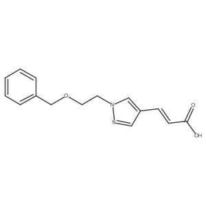 (2E)-3-{1-[2-(benzyloxy)ethyl]-1H-pyrazol-4-yl}prop-2-enoic acid Structure