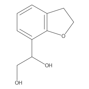 1-(2,3-Dihydro-1-benzofuran-7-yl)ethane-1,2-diol结构式