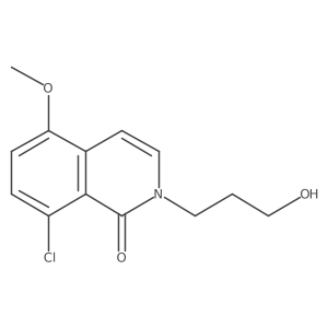 COc1ccc(Cl)c2c(=O)n(CCCO)ccc12结构式