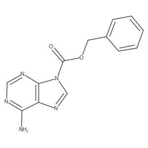 Benzyl 6-amino-9H-purine-9-carboxylate Structure