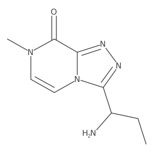 3-[(1S)-1-aminopropyl]-7-methyl-7H,8H-[1,2,4]triazolo[4,3-a]pyrazin-8-one结构式