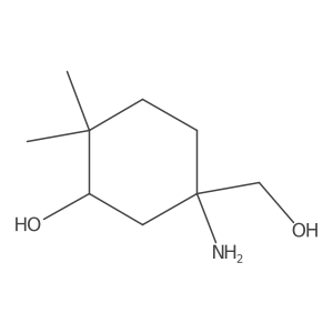 5-Amino-5-(hydroxymethyl)-2,2-dimethylcyclohexan-1-ol Structure
