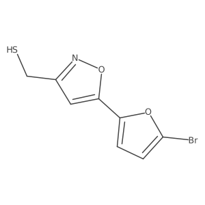 [5-(5-Bromofuran-2-yl)-1,2-oxazol-3-yl]methanethiol Structure