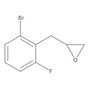 2-[(2-Bromo-6-fluorophenyl)methyl]oxirane结构式