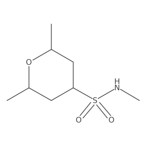 N,2,6-trimethyloxane-4-sulfonamide结构式
