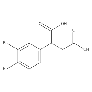 2-(3,4-Dibromophenyl)butanedioic acid Structure