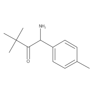 1-Amino-3,3-dimethyl-1-(4-methylphenyl)butan-2-one Structure