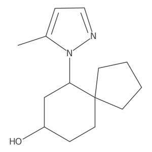 6-(5-methyl-1H-pyrazol-1-yl)spiro[4.5]decan-8-ol结构式