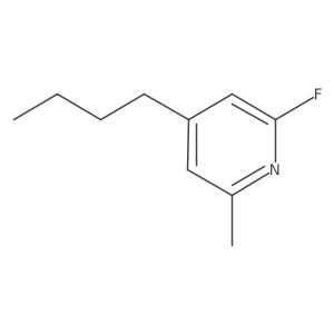 4-Butyl-2-fluoro-6-methylpyridine Structure