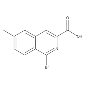 1-Bromo-6-methylisoquinoline-3-carboxylic acid Structure