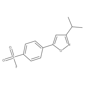 4-[3-(Propan-2-yl)-1,2-oxazol-5-yl]benzene-1-sulfonyl fluoride Structure