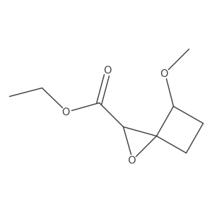 Ethyl 4-methoxy-1-oxaspiro[2.3]hexane-2-carboxylate结构式