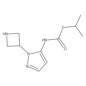 propan-2-yl N-[1-(azetidin-3-yl)-1H-pyrazol-5-yl]carbamate Structure