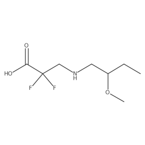 2,2-Difluoro-3-[(2-methoxybutyl)amino]propanoic acid结构式