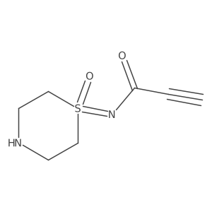 N-(1-oxo-1lambda6-thiomorpholin-1-ylidene)prop-2-ynamide Structure