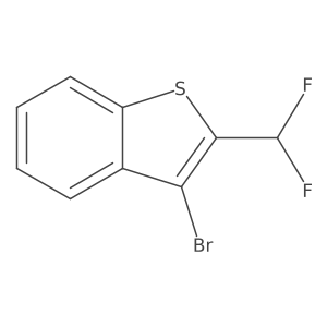 3-Bromo-2-(difluoromethyl)-1-benzothiophene Structure