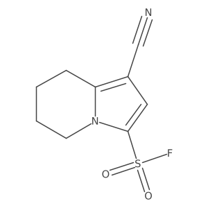 1-Cyano-5,6,7,8-tetrahydroindolizine-3-sulfonyl fluoride Structure