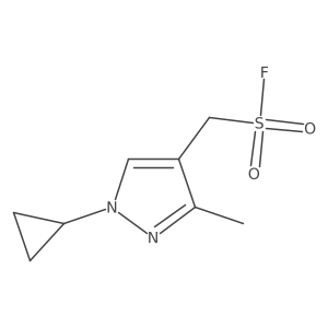 (1-cyclopropyl-3-methyl-1H-pyrazol-4-yl)methanesulfonyl fluoride结构式