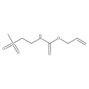 (2-Methanesulfonyl-ethyl)-carbamic acid allyl ester Structure