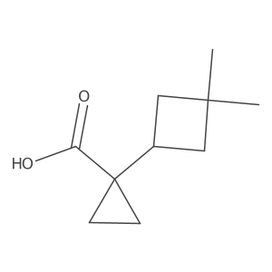 1-(3,3-Dimethylcyclobutyl)cyclopropane-1-carboxylic acid结构式