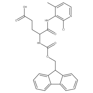 4-[(2-chloro-4-methylpyridin-3-yl)carbamoyl]-4-({[(9H-fluoren-9-yl)methoxy]carbonyl}amino)butanoic acid结构式