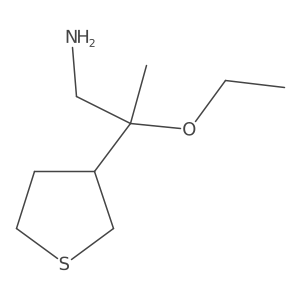 2-Ethoxy-2-(thiolan-3-yl)propan-1-amine Structure