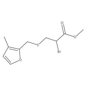 Methyl 2-bromo-3-{[(3-methylfuran-2-yl)methyl]sulfanyl}propanoate Structure