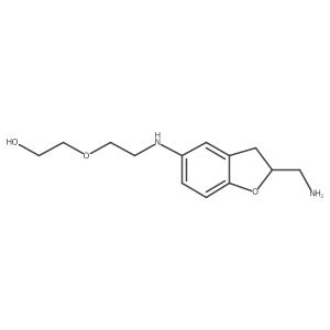 2-(2-{[2-(Aminomethyl)-2,3-dihydro-1-benzofuran-5-yl]amino}ethoxy)ethan-1-ol Structure