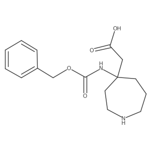 2-(4-{[(Benzyloxy)carbonyl]amino}azepan-4-yl)acetic acid Structure