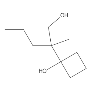 1-(1-Hydroxy-2-methylpentan-2-yl)cyclobutan-1-ol Structure