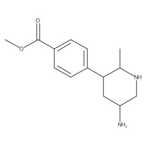 Methyl 4-(5-amino-2-methylpiperidin-3-yl)benzoate Structure