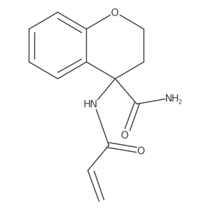 4-(Prop-2-enoylamino)-2,3-dihydrochromene-4-carboxamide Structure