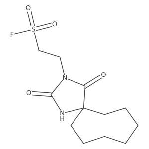 2-(2,4-Dioxo-1,3-diazaspiro[4.7]dodecan-3-yl)ethanesulfonyl fluoride Structure