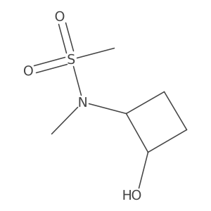 N-(2-hydroxycyclobutyl)-N-methylmethanesulfonamide Structure