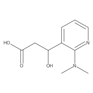 (3R)-3-[2-(dimethylamino)pyridin-3-yl]-3-hydroxypropanoic acid结构式
